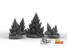 Load image into Gallery viewer, Toxic Alien Pines - Fantastic Plants and Rocks Vol. 2 - Print Your Monsters - Wargaming D&amp;D DnD