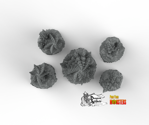Toxic Alien Pines - Fantastic Plants and Rocks Vol. 2 - Print Your Monsters - Wargaming D&D DnD