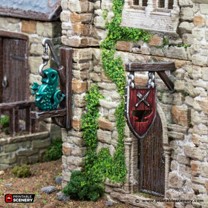 Trade Signs - King and Country - Printable Scenery Wargaming D&D DnD 28mm 32mm 40mm 54mm 75mm