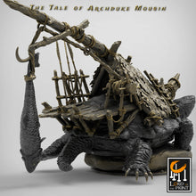Load image into Gallery viewer, Turtle - Saddled - The Tale of Archduke Mousin - Lord of the Print - Wargaming D&amp;D DnD