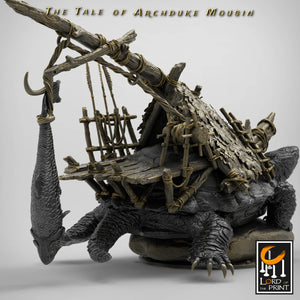 Turtle - Saddled - The Tale of Archduke Mousin - Lord of the Print - Wargaming D&D DnD