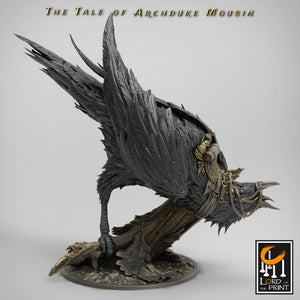 Raven - Saddled - The Tale of Archduke Mousin - Lord of the Print - Wargaming D&D DnD