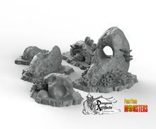 Load image into Gallery viewer, Underwater Stone Caves - Fantastic Plants and Rocks Vol. 2 - Print Your Monsters - Wargaming D&amp;D DnD