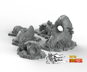 Underwater Stone Caves - Fantastic Plants and Rocks Vol. 2 - Print Your Monsters - Wargaming D&D DnD