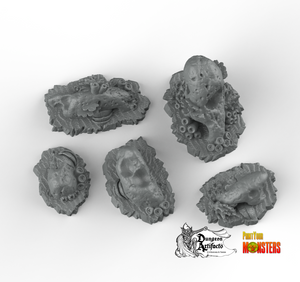 Underwater Stone Caves - Fantastic Plants and Rocks Vol. 2 - Print Your Monsters - Wargaming D&D DnD