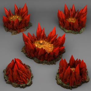 Vampiric Crystals - Fantastic Plants and Rocks Vol. 3 - Print Your Monsters - Wargaming D&D DnD