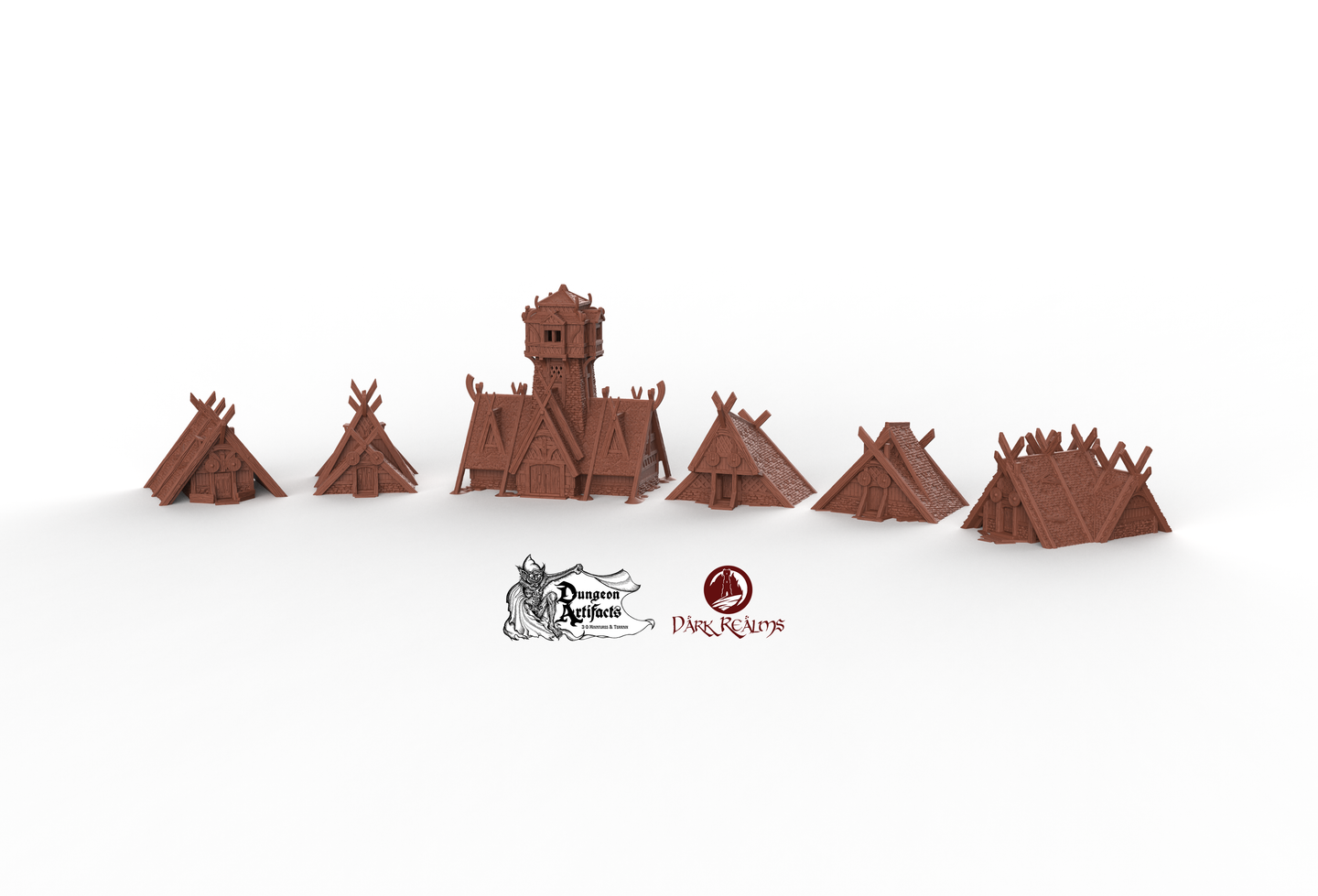 Norse Village of Odingard - Odingard - Dark Realms Terrain Wargaming D&D DnD