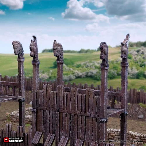 War Totems - King and Country - Printable Scenery Wargaming D&D DnD 28mm 32mm 40mm 54mm