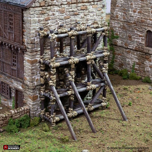 Wooden Scaffold - King and Country - Printable Scenery Terrain Wargaming D&D DnD 10mm 15mm 20mm 25mm 28mm 32mm 40mm 54mm