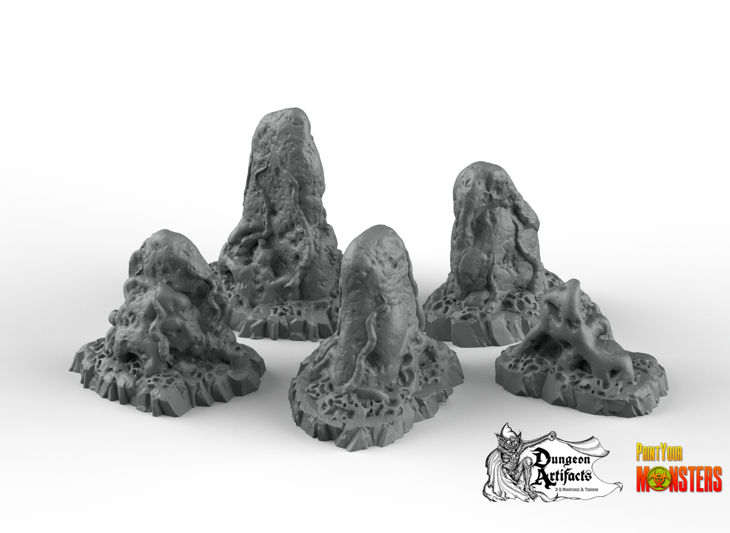 War of the World Stones - Fantastic Plants and Rocks Vol. 2 - Print Your Monsters - Wargaming D&D DnD