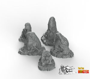 War of the World Stones - Fantastic Plants and Rocks Vol. 2 - Print Your Monsters - Wargaming D&D DnD