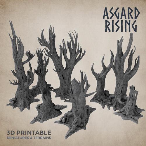 Wraith Wood Set - Asgard Rising Miniatures - Modular D&D DnD