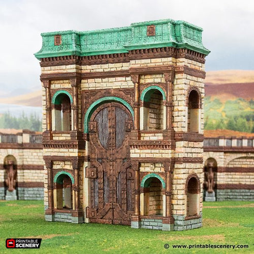 Wyrmway Gate - Rise of the Halflings - Printable Scenery Terrain Wargaming D&D DnD