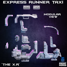 Load image into Gallery viewer, The Express Runner Taxi - Night Market - Print Minis - Wargaming D&amp;D DnD