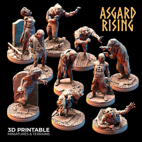 Zombies - Asgard Rising - Wargaming D&D DnD