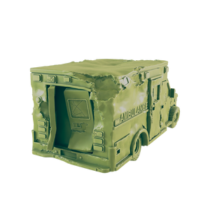 Wrecked Ambulance - Beyond the Badlands - EC3D - Wasteland Terrain Wargaming D&D DnD 15mm 20mm 25mm 28mm 32mm 40mm 54mm 75mm