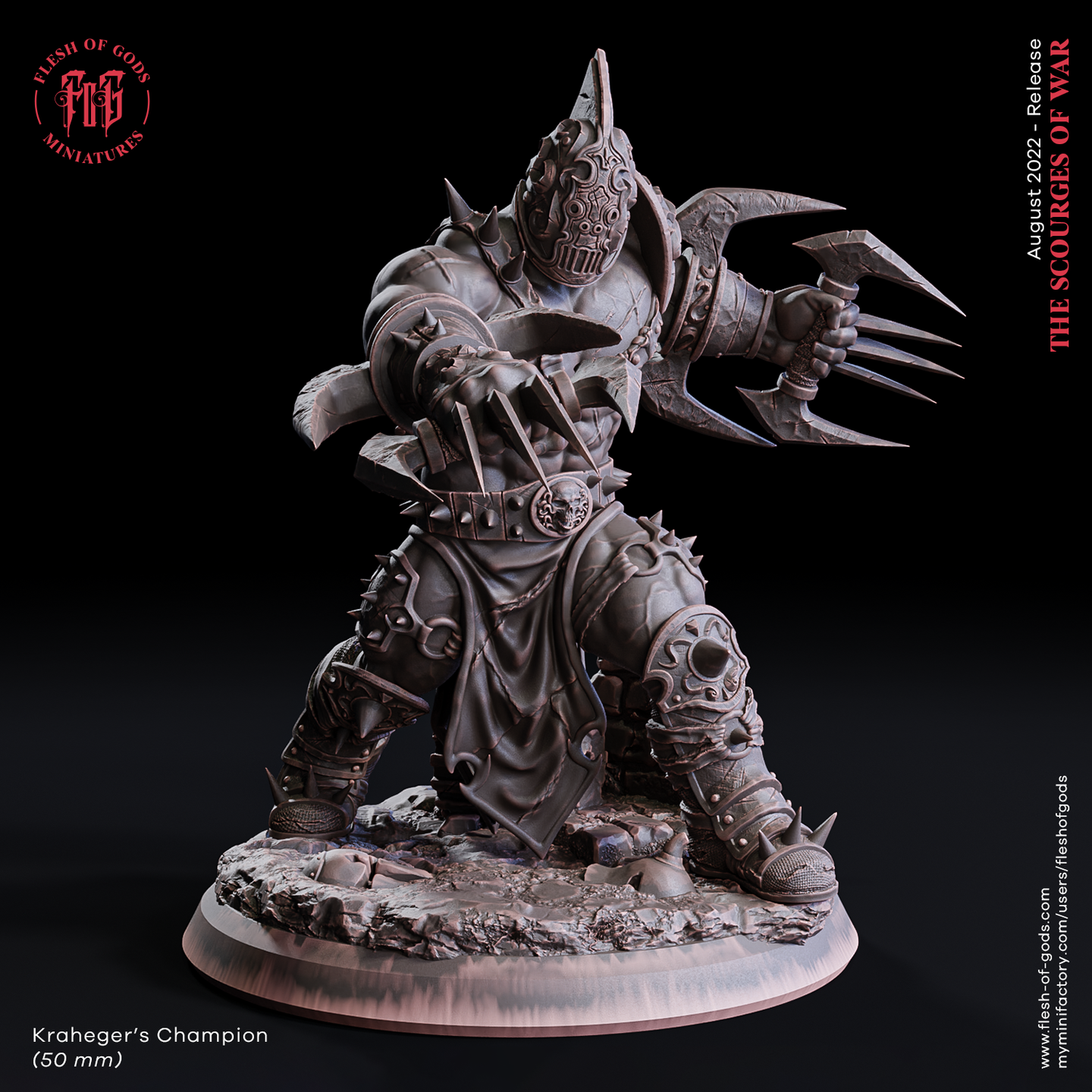 Kraheger's Champion - The Scourges of War - Flesh of Gods - Wargaming D&D DnD