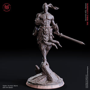 Todor, Human Monk - The Tribal Gathering - Flesh of Gods - Wargaming D&D DnD