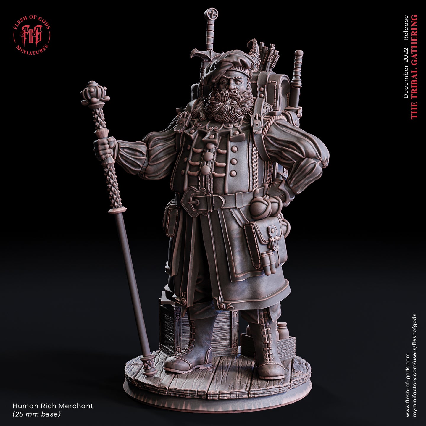 Human Rich Merchant - The Tribal Gathering - Flesh of Gods - Wargaming D&D DnD