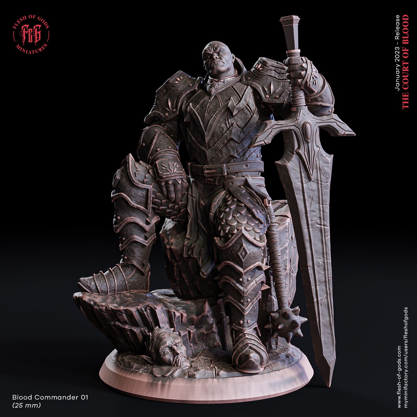 The Blood Commander 1 - The Court of Blood - Flesh of Gods - Wargaming D&D DnD