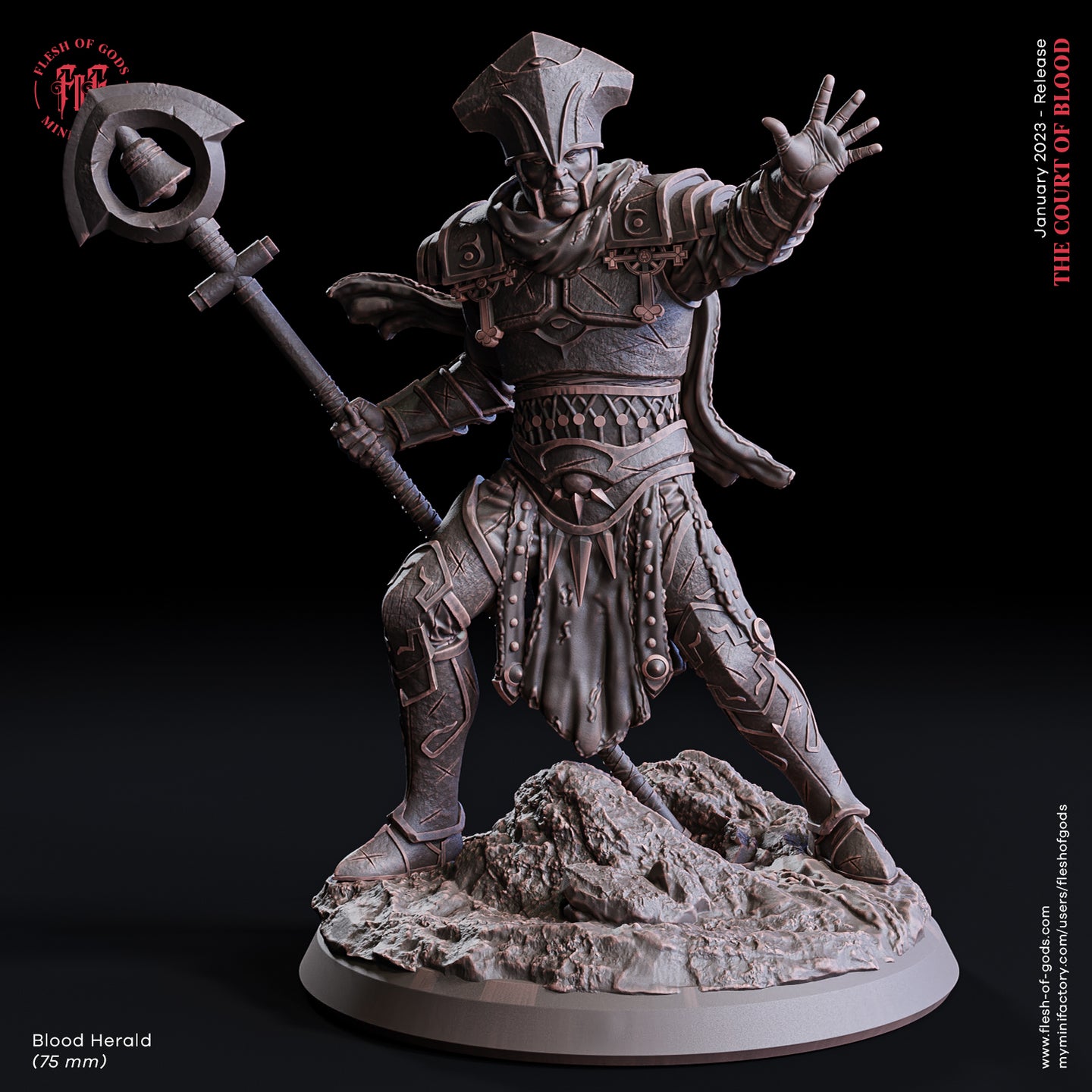 Blood Herald - The Court of Blood - Flesh of Gods - Wargaming D&D DnD