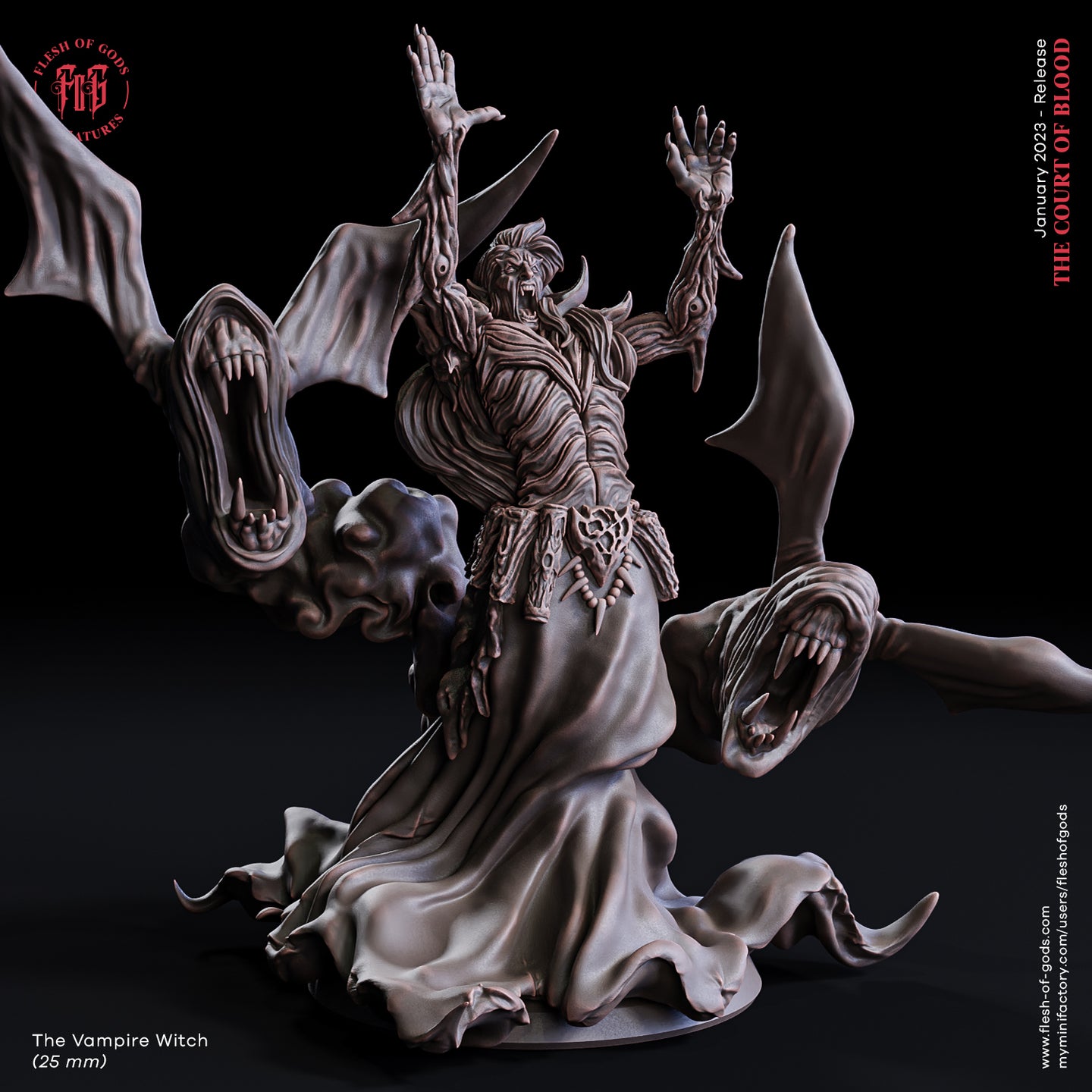 The Vampire Witch - The Court of Blood - Flesh of Gods - Wargaming D&D DnD