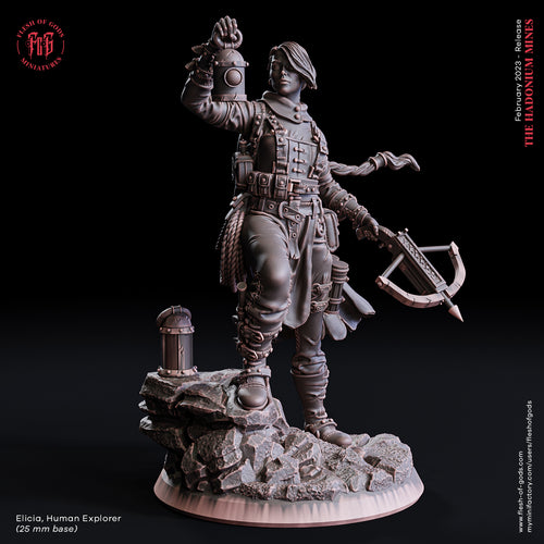 Elicia, Human Explorer - The Hadonium Mines - Flesh of Gods - Wargaming D&D DnD