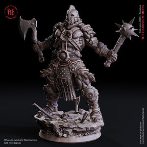 Rhuvar, Mutant Barbarian - The Hadonium Mines - Flesh of Gods - Wargaming D&D DnD