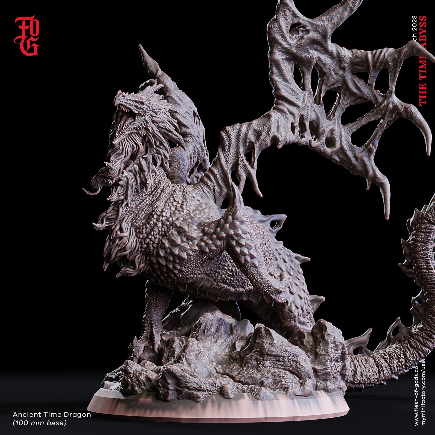 Ancient Time Dragon - The Time Abyss - Flesh of Gods - Wargaming D&D DnD