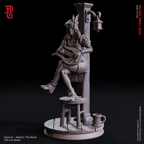 Maylin, The Bard - The Time Abyss - Flesh of Gods - Wargaming D&D DnD