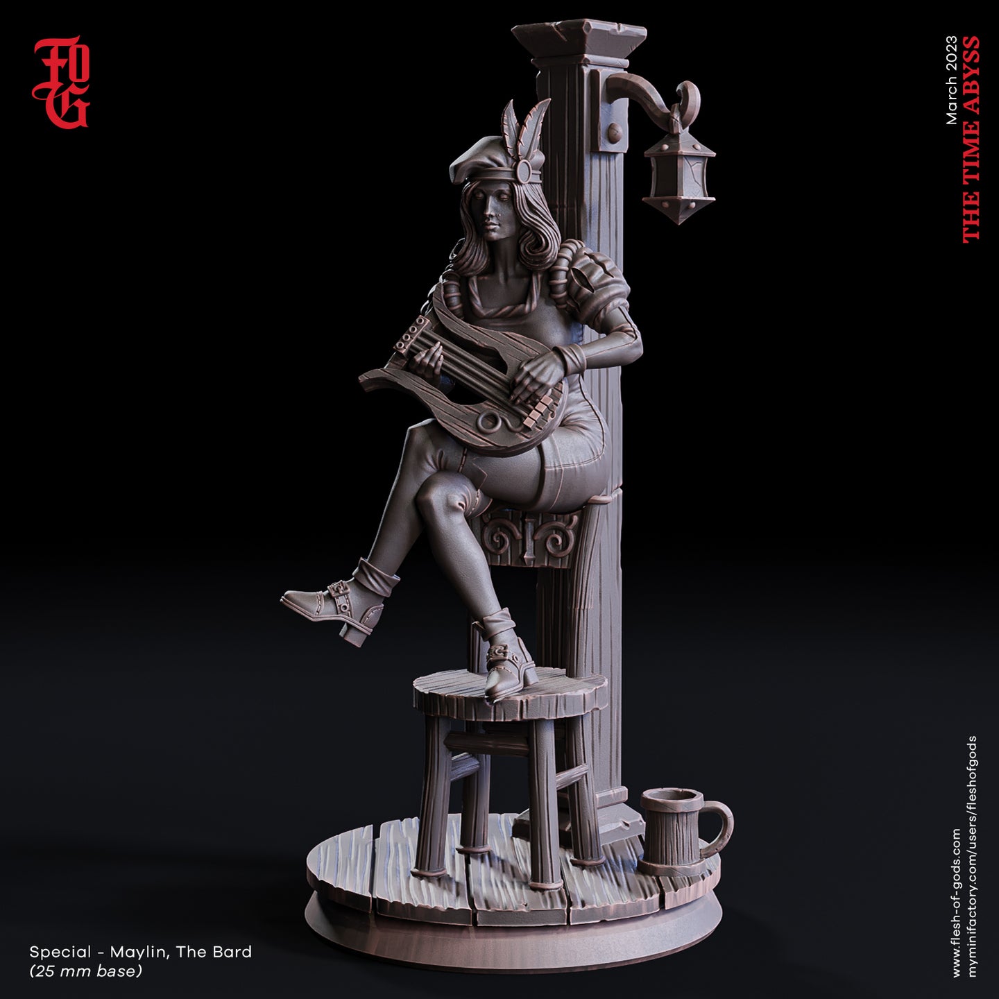 Maylin, The Bard - The Time Abyss - Flesh of Gods - Wargaming D&D DnD