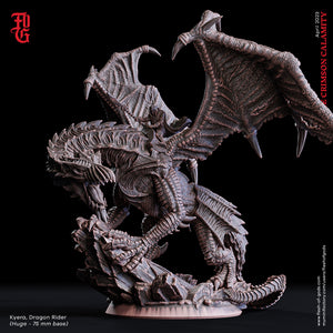 Kyera, Dragon Rider - The Crimson Calamity - Flesh of Gods - Wargaming D&D DnD