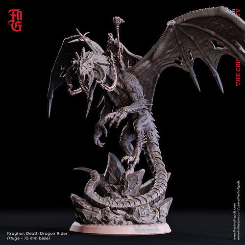 Krughor, Death Dragon Rider - The Crimson Calamity - Flesh of Gods - Wargaming D&D DnD
