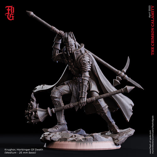 Krughor, Harbinger of Death - The Crimson Calamity - Flesh of Gods - Wargaming D&D DnD