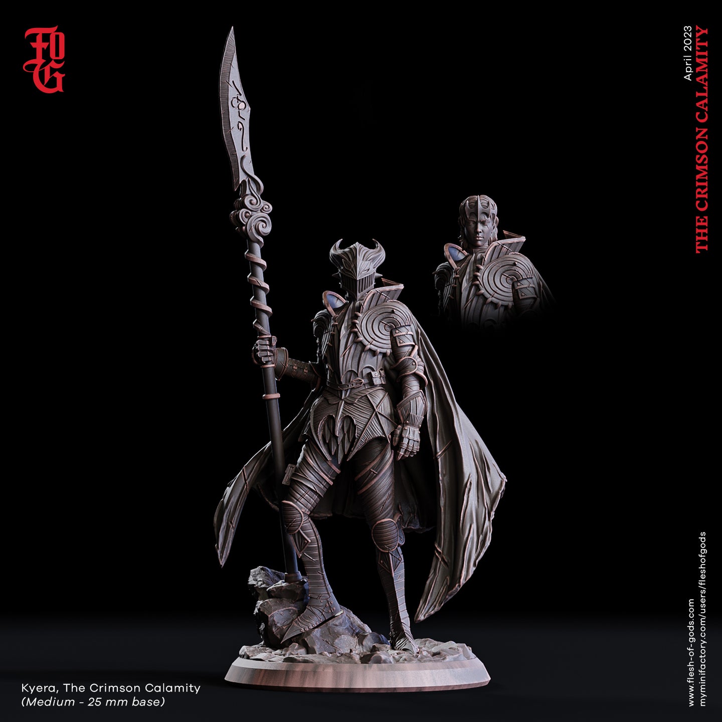 Kyera, The Crimson Calamity - The Crimson Calamity - Flesh of Gods - Wargaming D&D DnD