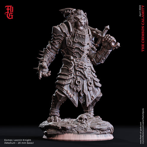 Eomar, Leonin Knight - The Crimson Calamity - Flesh of Gods - Wargaming D&D DnD