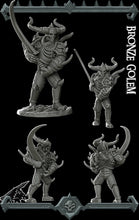 Load image into Gallery viewer, Bronze Golem - Wargaming Miniatures Monster Rocket Pig Games D&amp;D, DnD