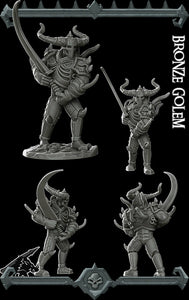 Bronze Golem - Wargaming Miniatures Monster Rocket Pig Games D&D, DnD