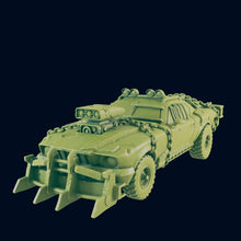 Load image into Gallery viewer, Wasteland Battle Car - Beyond the Badlands - EC3D - Wasteland Terrain Wargaming D&amp;D DnD 15mm 20mm 25mm 28mm 32mm 40mm 54mm 75mm