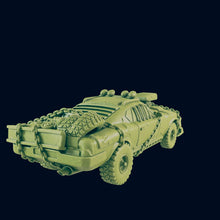 Load image into Gallery viewer, Wasteland Battle Car - Beyond the Badlands - EC3D - Wasteland Terrain Wargaming D&amp;D DnD 15mm 20mm 25mm 28mm 32mm 40mm 54mm 75mm