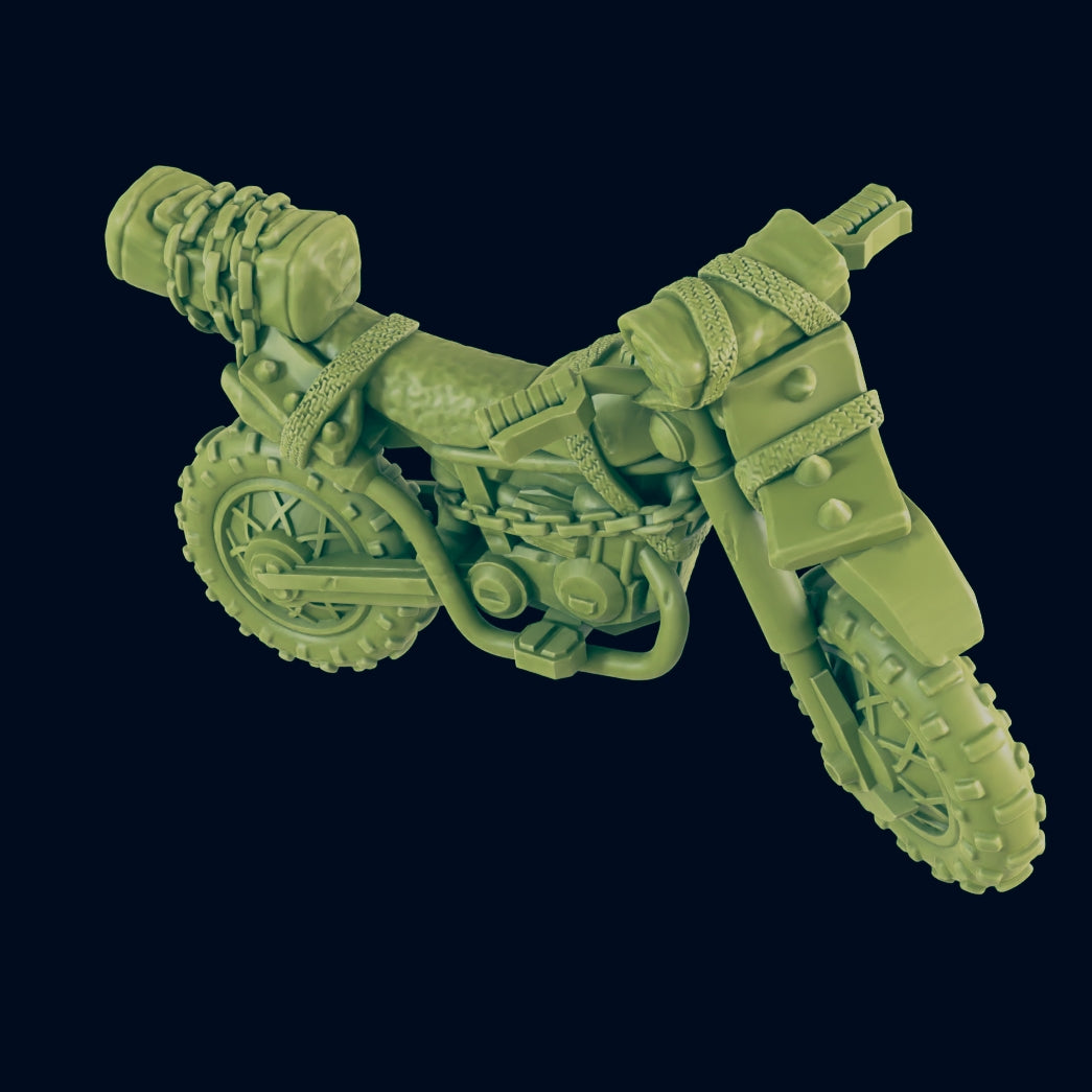 Dirt Bike - Beyond the Badlands - EC3D - Wasteland Terrain Wargaming D&D DnD 15mm 20mm 25mm 28mm 32mm 40mm 54mm 75mm