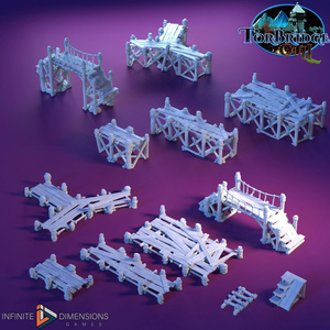 Modular Docks and Piers - Torbridge Cull - Infinite Dimensions Terrain Wargaming D&D DnD 15mm 20mm 25mm 28mm 32mm 40mm