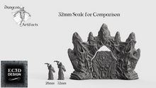 Load image into Gallery viewer, Ice Palace Entrance - 15mm 28mm 32mm Wilds of Wintertide Wargaming Terrain D&amp;D, DnD