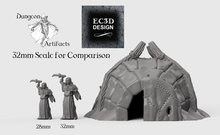 Load image into Gallery viewer, Hunter&#39;s Igloo - 15mm 28mm 32mm Wilds of Wintertide Wargaming Terrain D&amp;D DnD