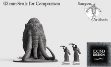 Load image into Gallery viewer, Armored Woolly Mammoth -  15mm 28mm 32mm 42mm Wilds of Wintertide Wargaming Terrain D&amp;D, DnD