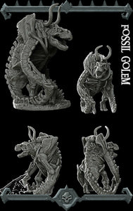 Fossil Golem - Wargaming Miniatures Monster Rocket Pig Games D&D, DnD