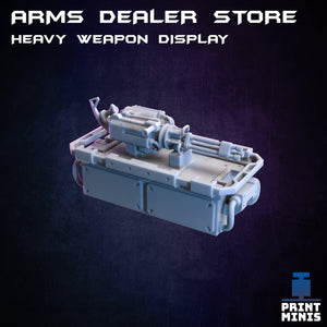Arms Dealer Heavy Weapons Display Stand - Night Market - Print Minis - Wargaming D&D DnD