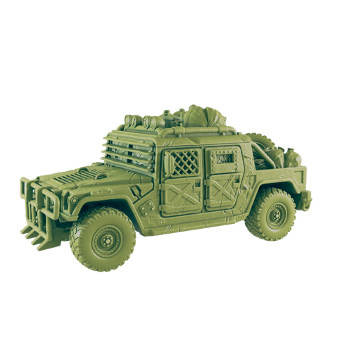Wasteland Humvee - Beyond the Badlands - EC3D - Wasteland Terrain Wargaming D&D DnD 15mm 20mm 25mm 28mm 32mm 40mm 54mm 75mm