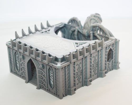 Dark Elf Unholy Chapel - Skyless Realms 15mm 28mm 32mm Wargaming Terrain D&D, DnD