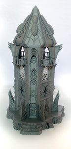 Dark Elf Modular Tower - Skyless Realms 28mm 32mm Wargaming Terrain D&D, DnD